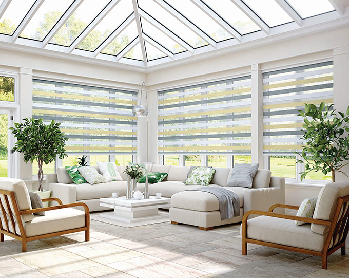 Sorrento Sahara conservatory blinds